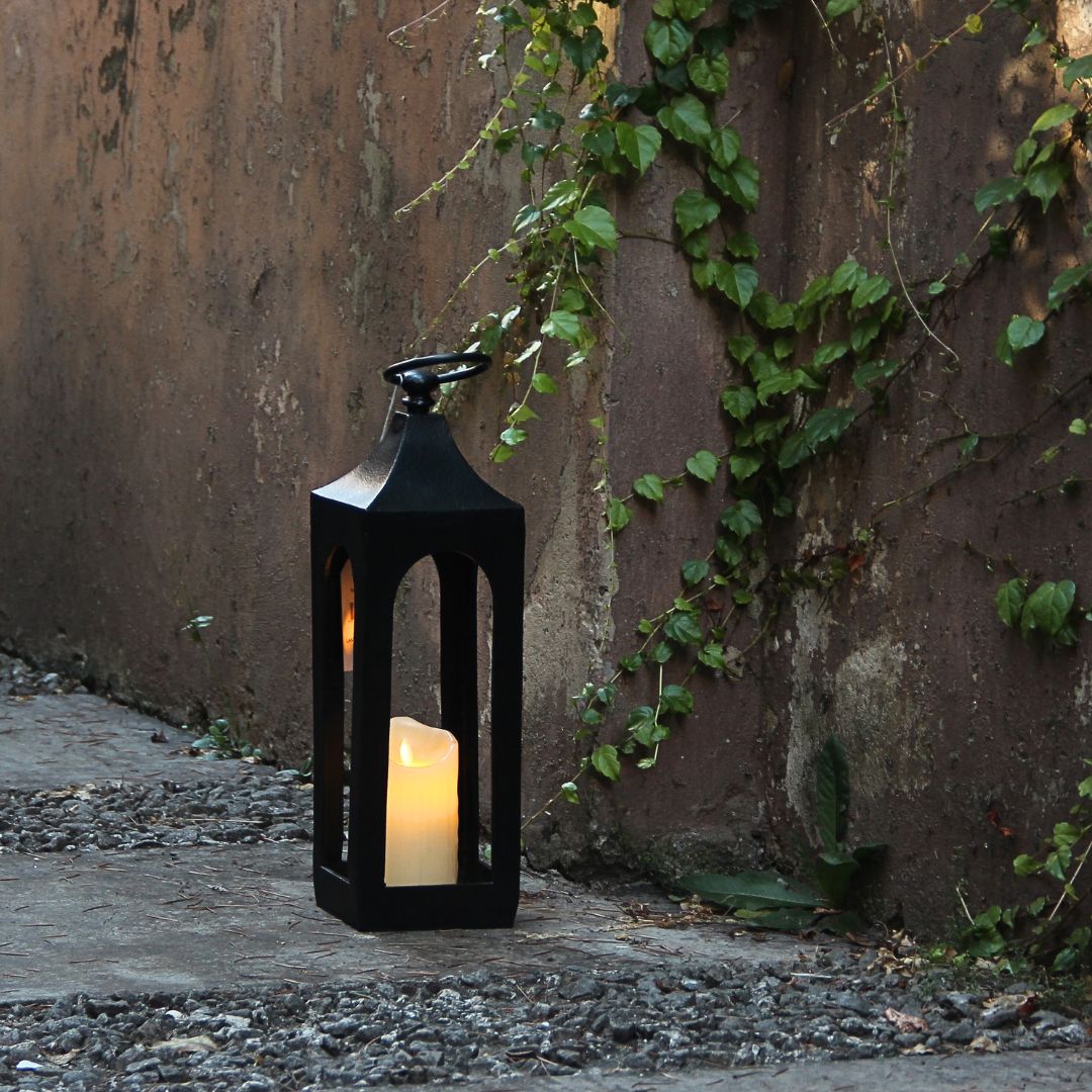 Farol Metal Chico Negro 40 cm