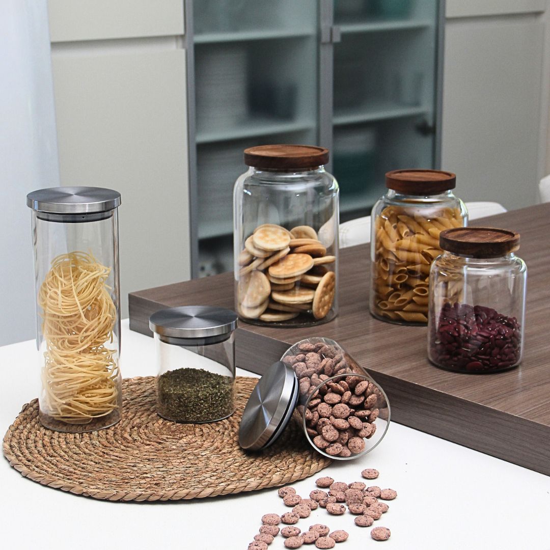 Frasco Vidrio Wood 1800 ml