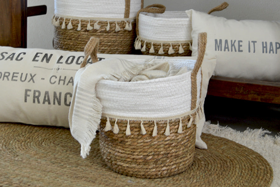 Canasto Uma Mediano Blanco