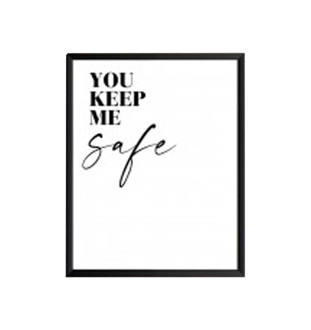 Cuadro Safe 45x60 cm Negro