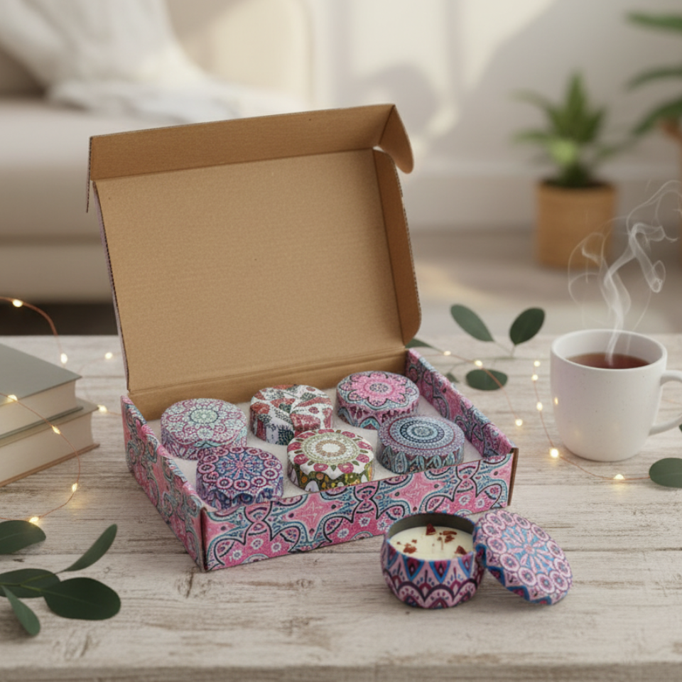 Set x 6 Velas Mandala Dreams