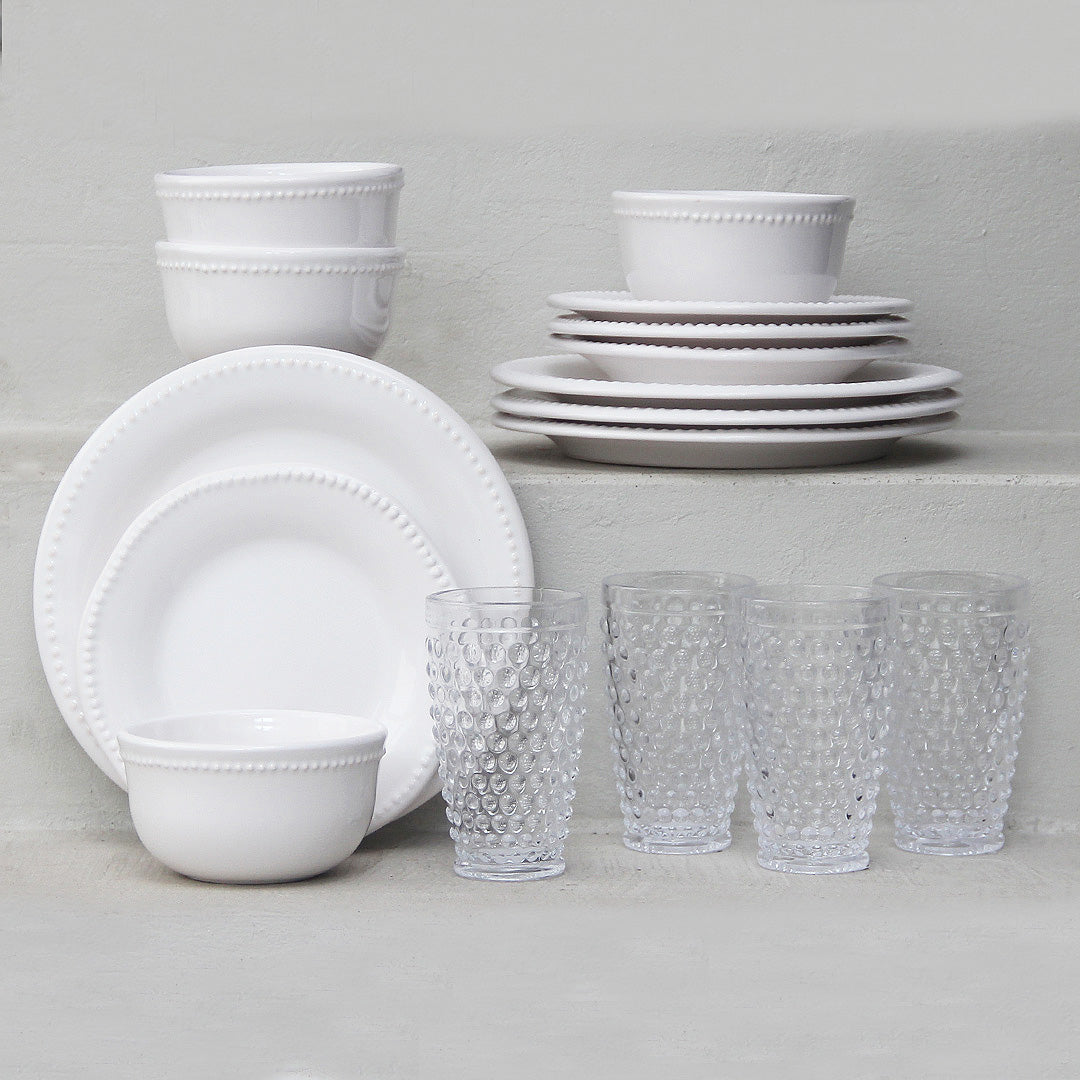 Juego 16 Piezas Queen/Vasos Altos Pelotones