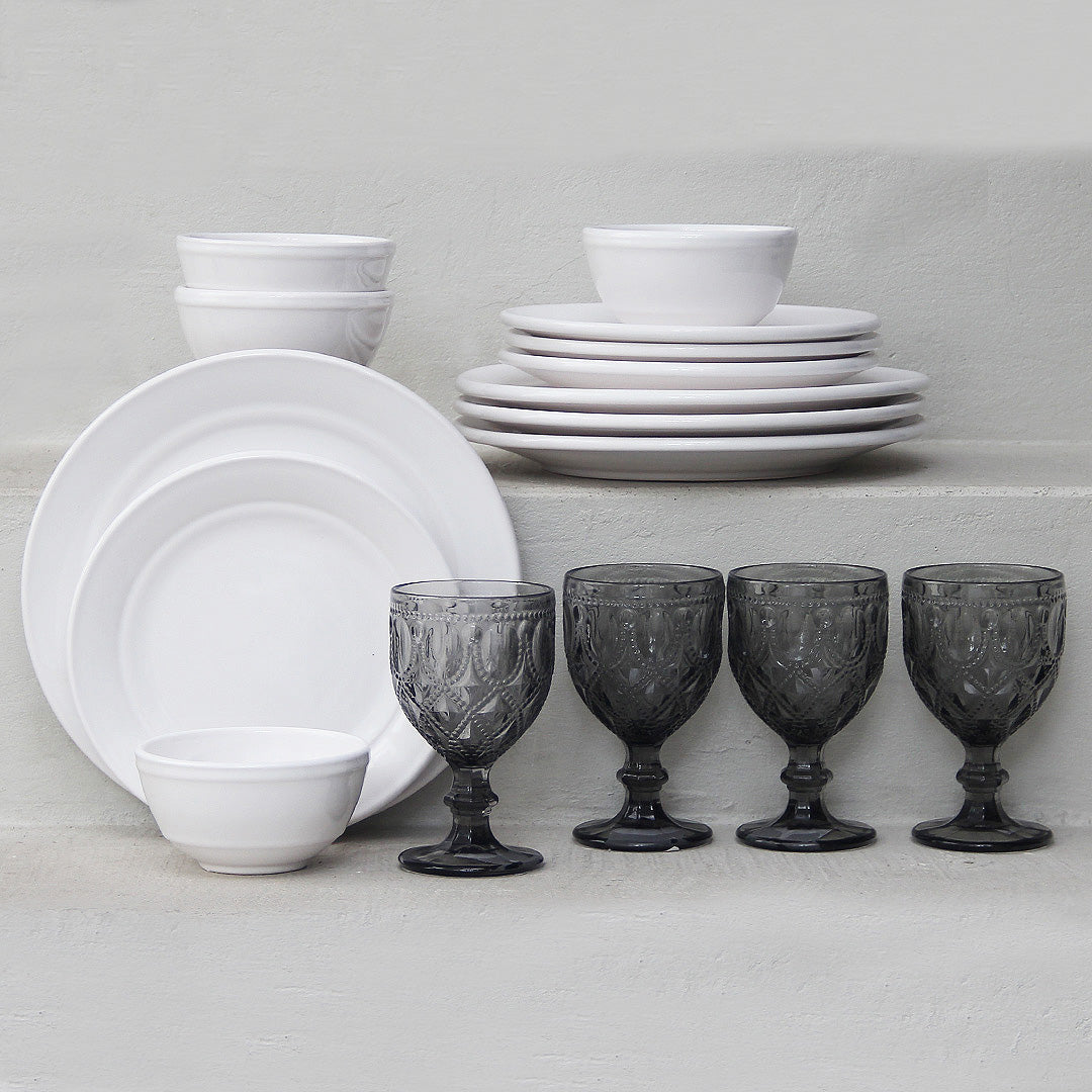 Juego 16 Piezas Lisboa/Copas Diamond Grey