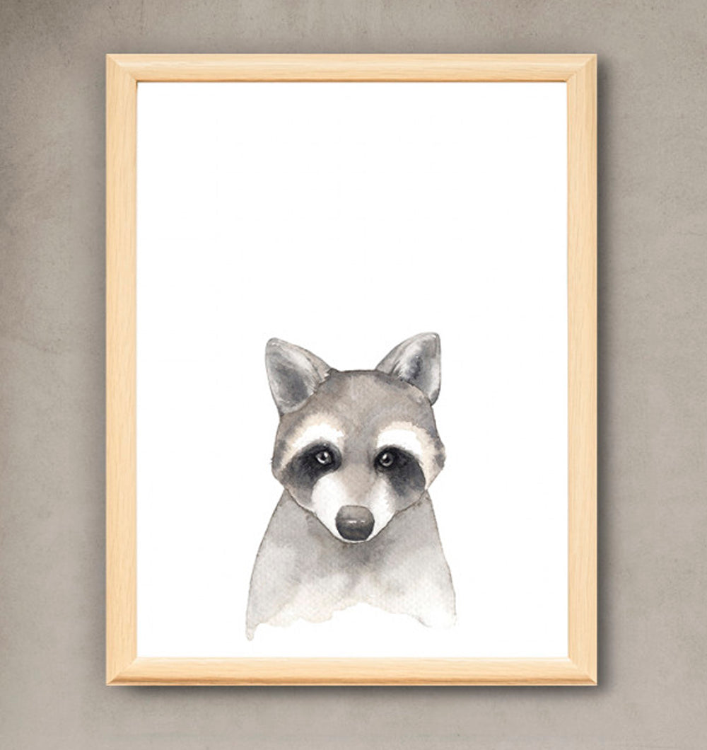 Cuadro Mapache 28 x 35 cm