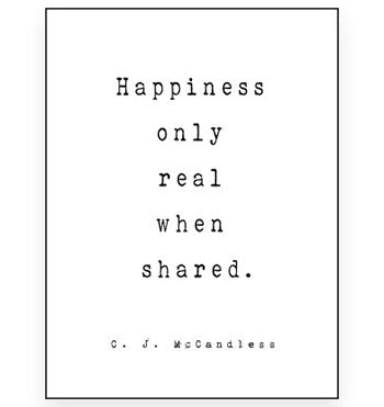 Cuadro Happiness Black