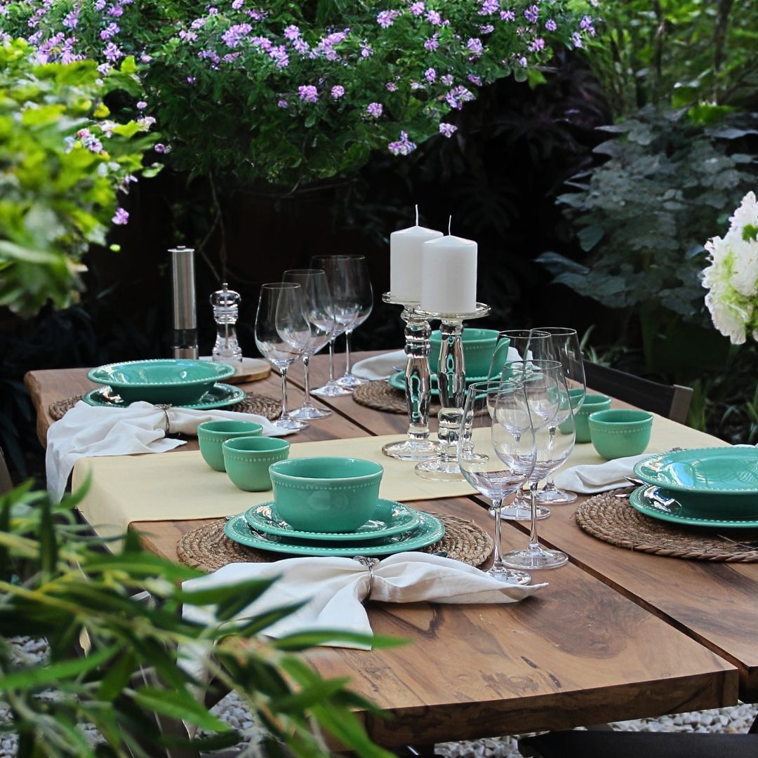 Juego 18 Piezas Queen Menta