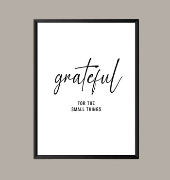 Cuadro Frase GRATEFUL 60x45 cm