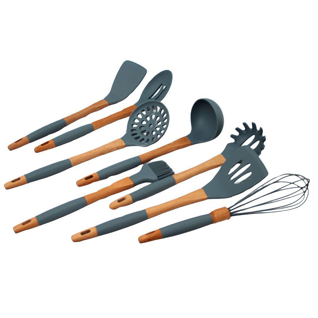 Pack 8 Utensilios Gris Premiun