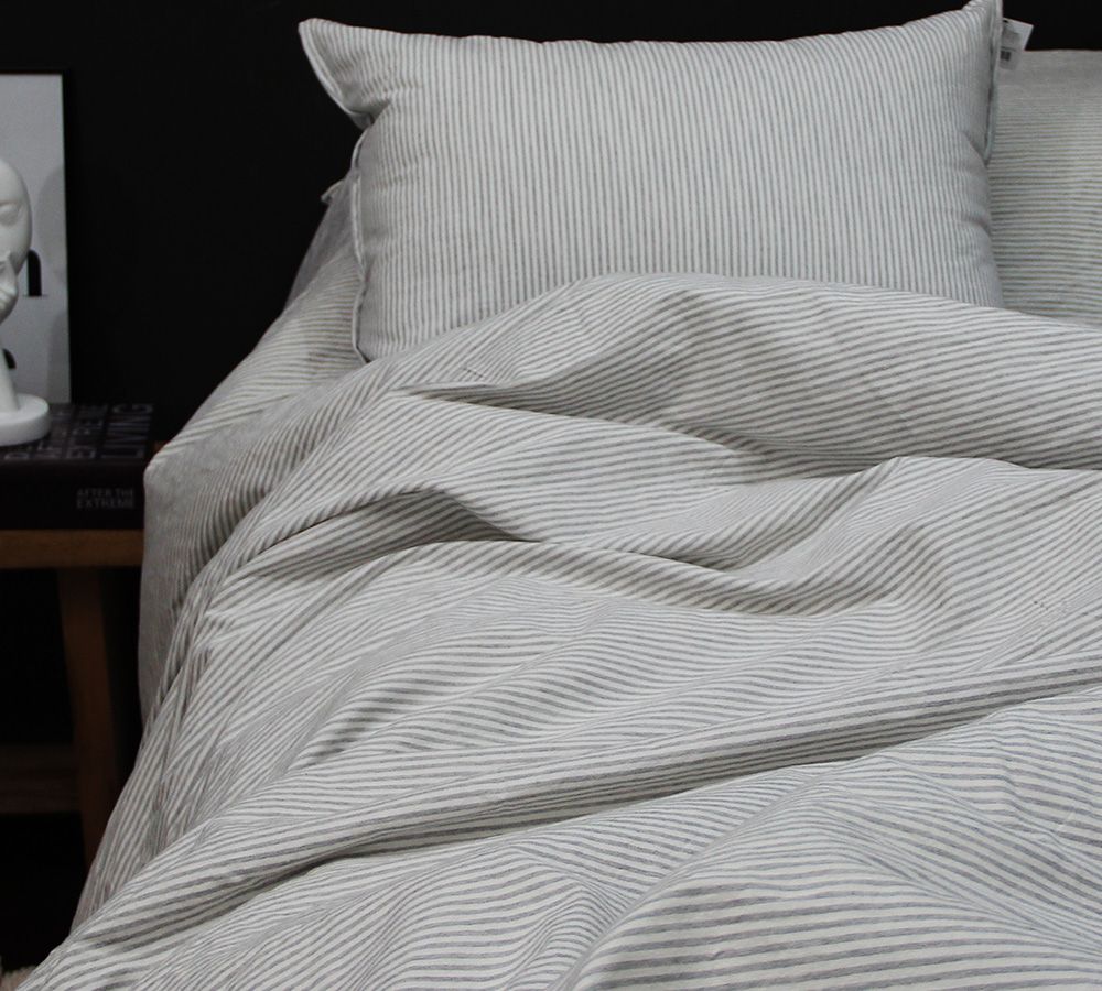 Acolchado Twin Full Stripes Gray