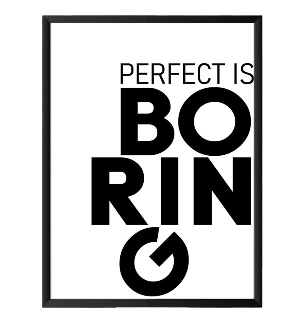 Cuadro Frase Perfect 60x80 cm