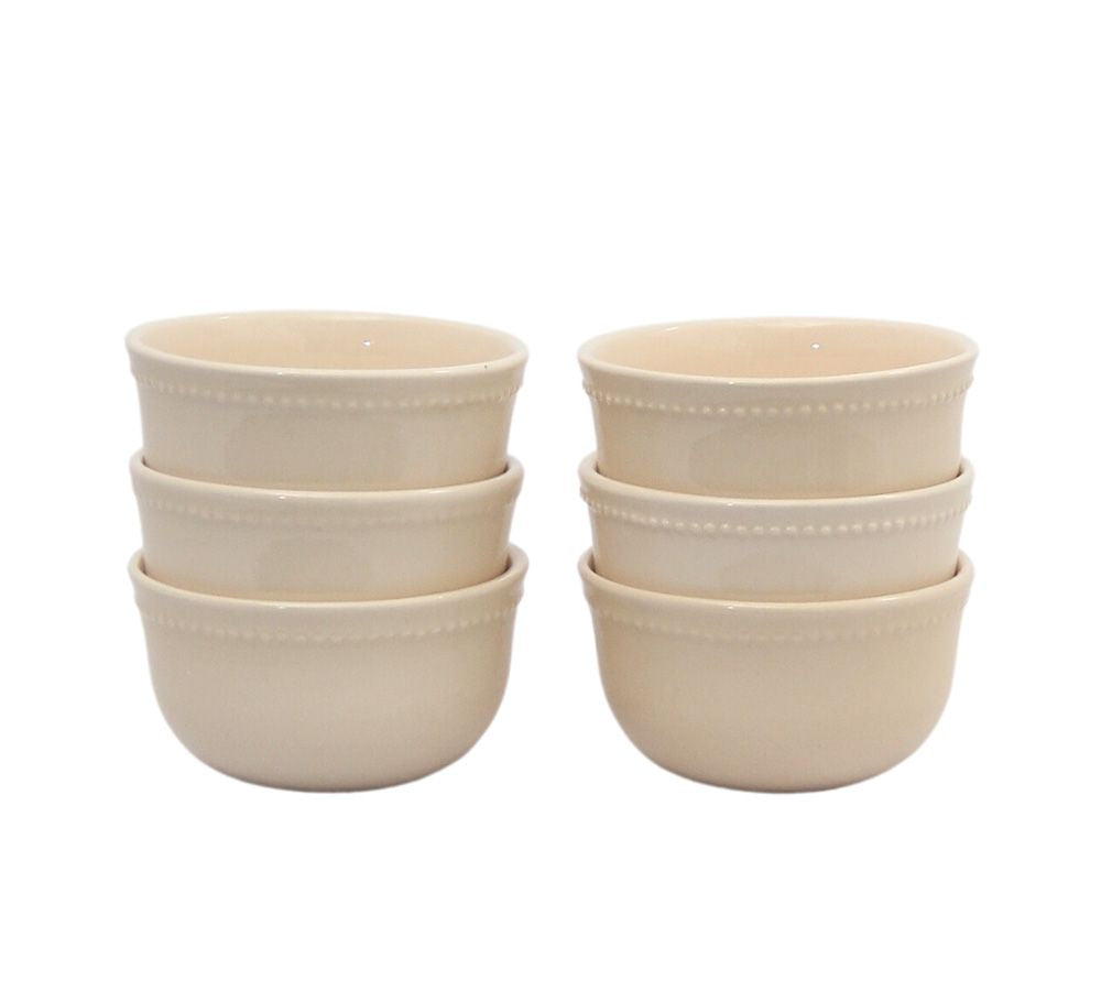 Pack 6 Bowls Queen Crema