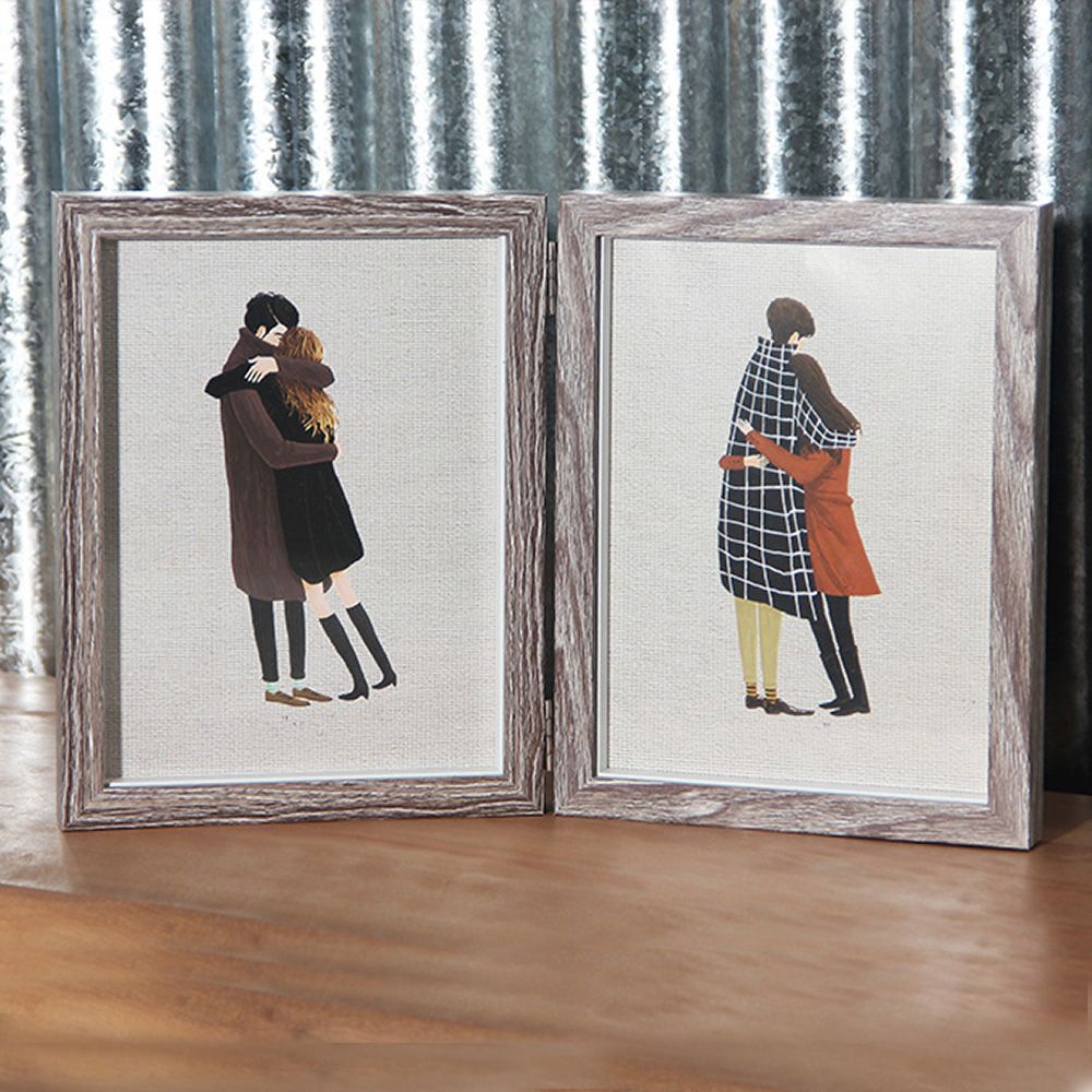 Portaretratos Doble 15x20 Cedar