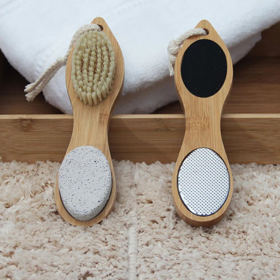 Pack 3 Piezas Organizador Stuff Negro/Cepillo 4 Funciones/Manopla Spa