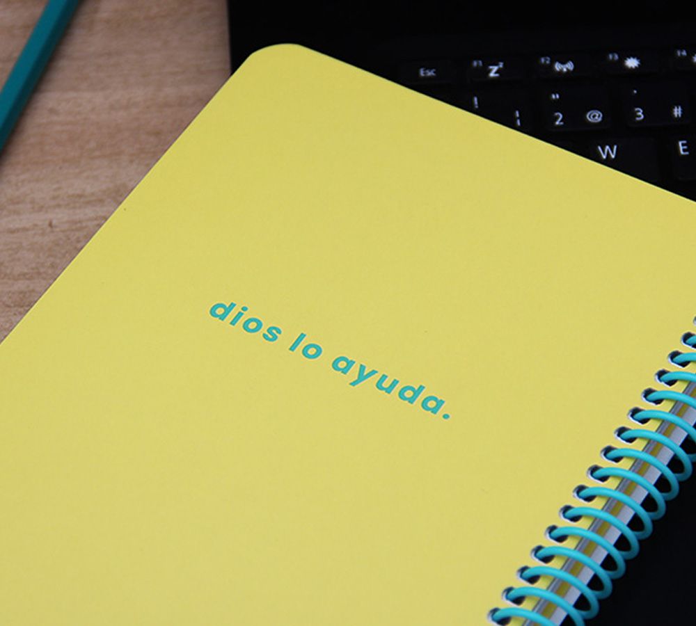 Cuaderno Frase Yellow