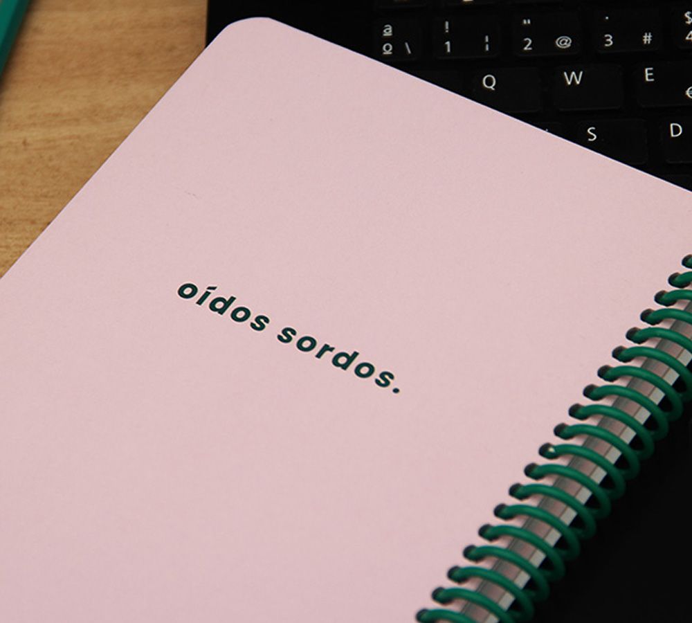 Cuaderno Frase Pink