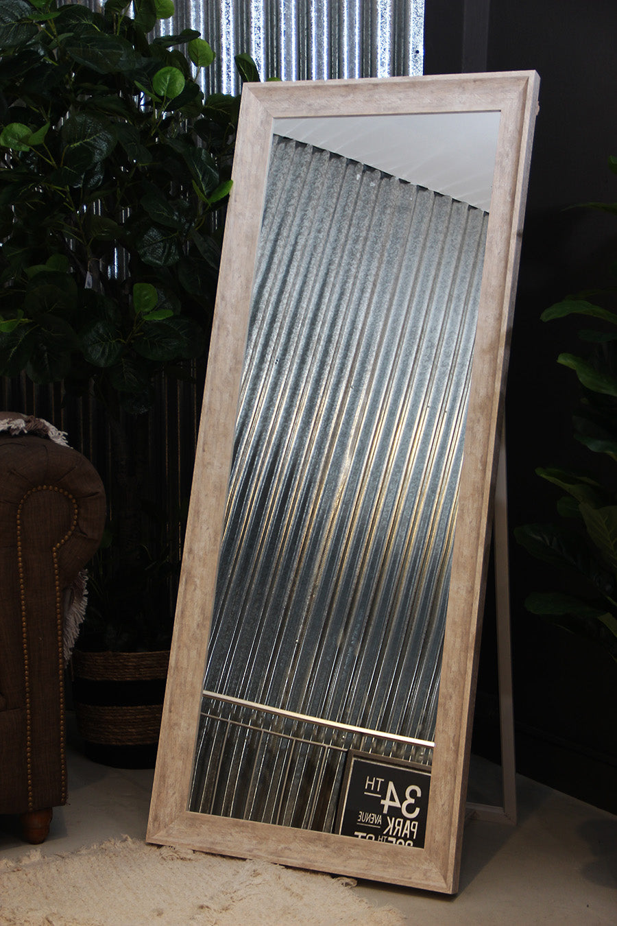 Espejo de Pie Vintage Blanco 155 cm x 62 cm