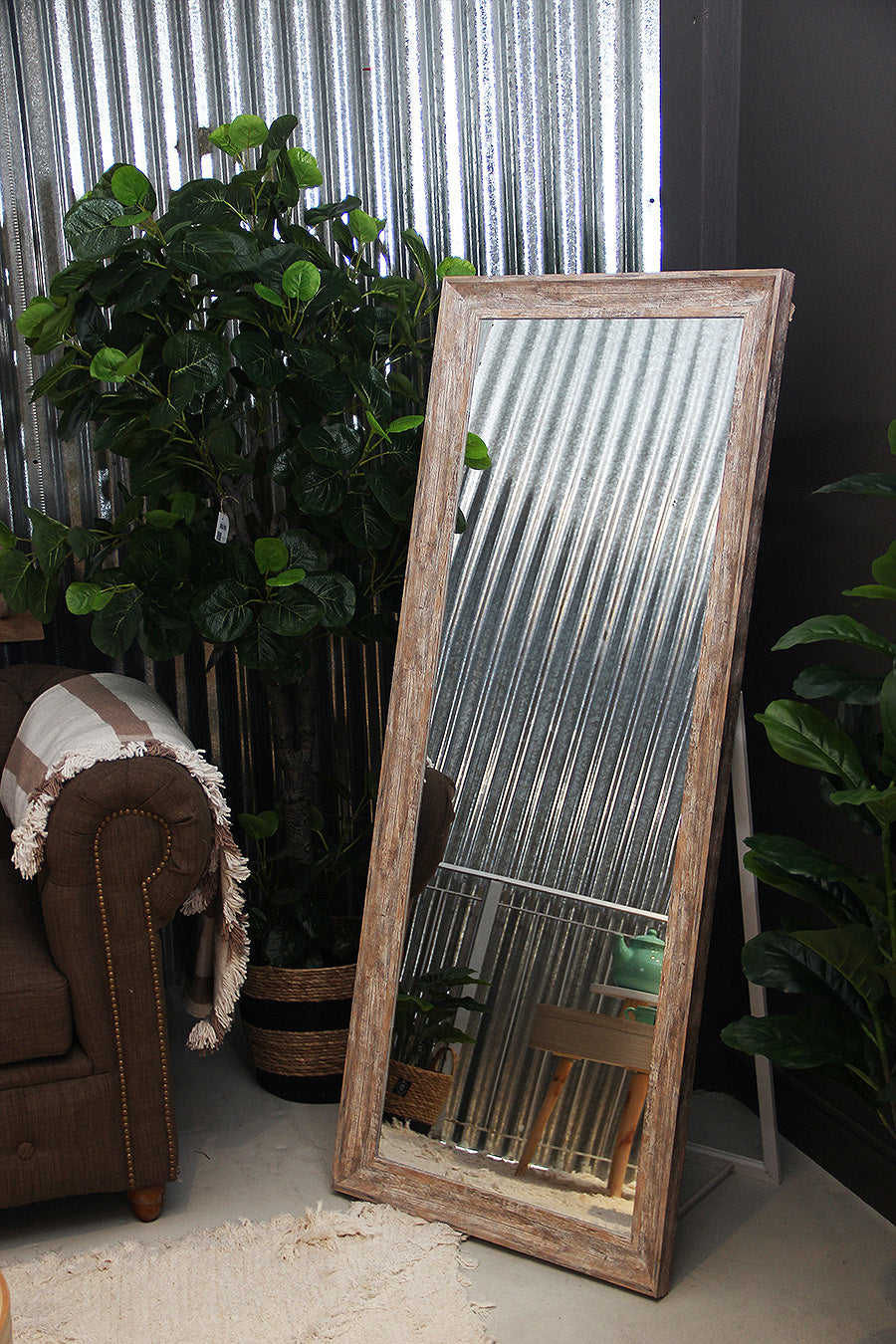 Espejo de Pie Madera Vintage 155 cm x 62 cm