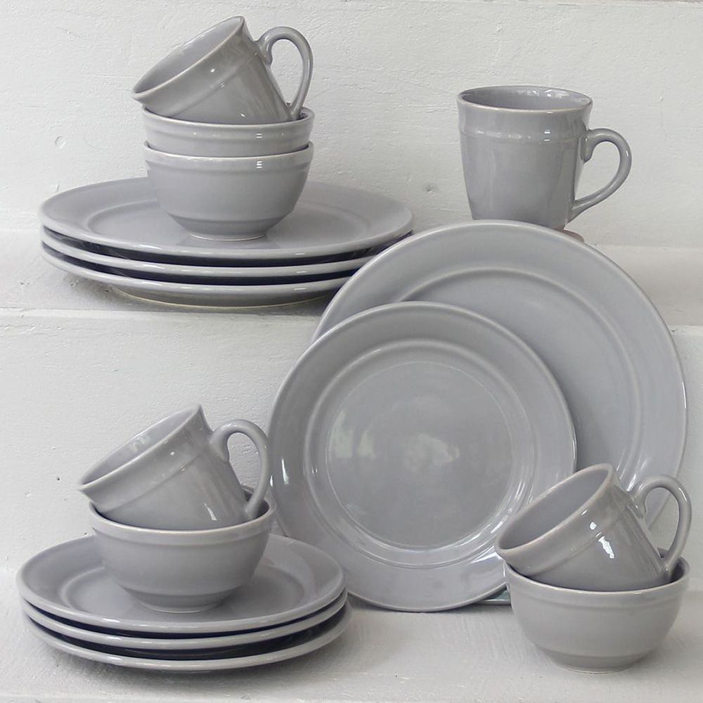 Juego 16 Piezas Lisboa Gris