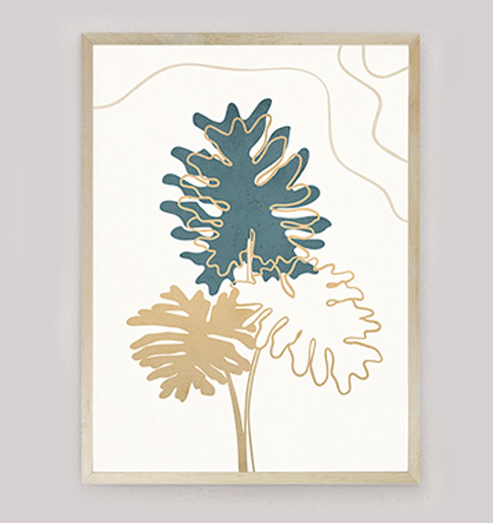 Cuadro Monstera Leaf 60x80 cm