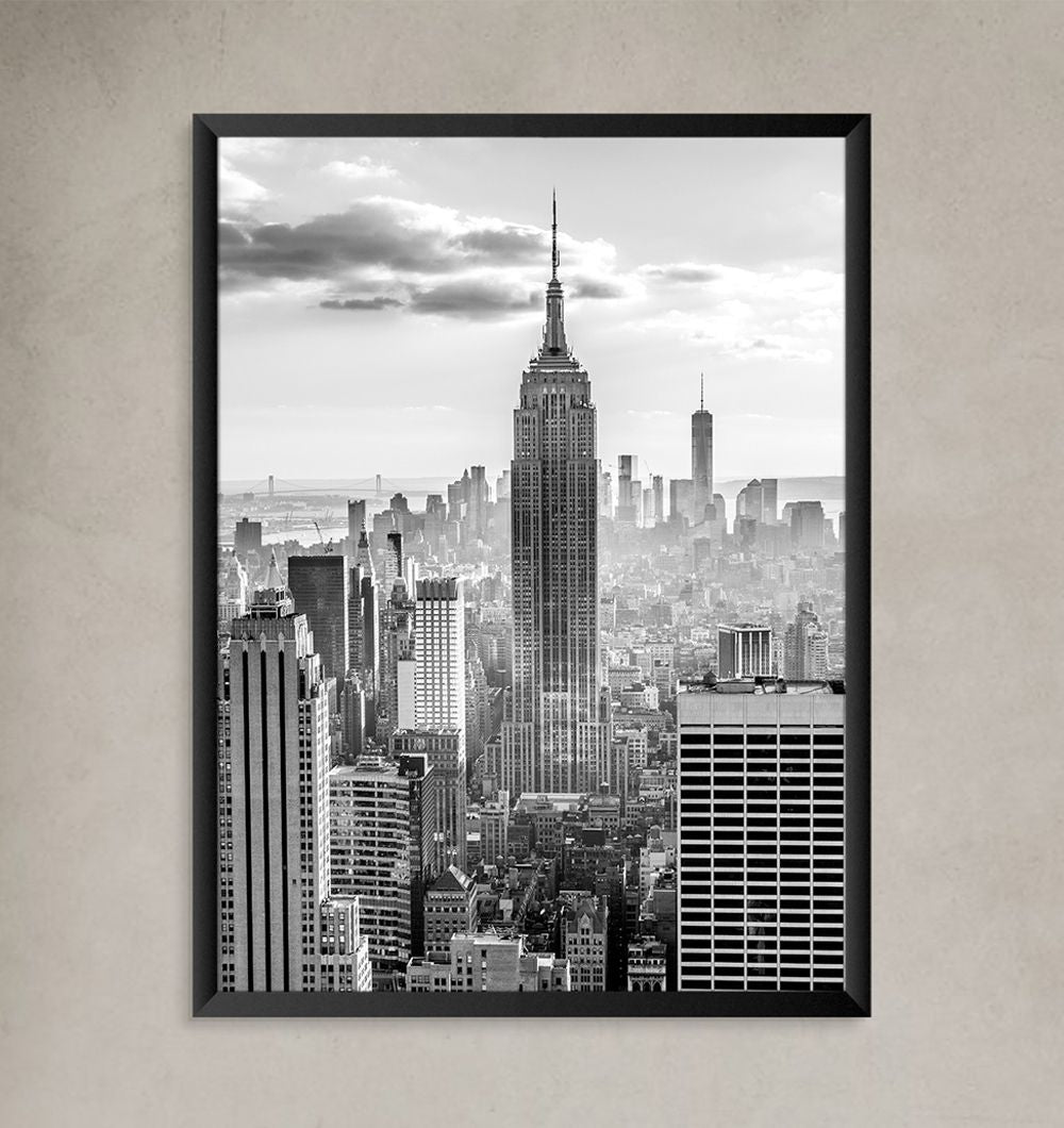 Cuadro Empire State Black 40x60 cm