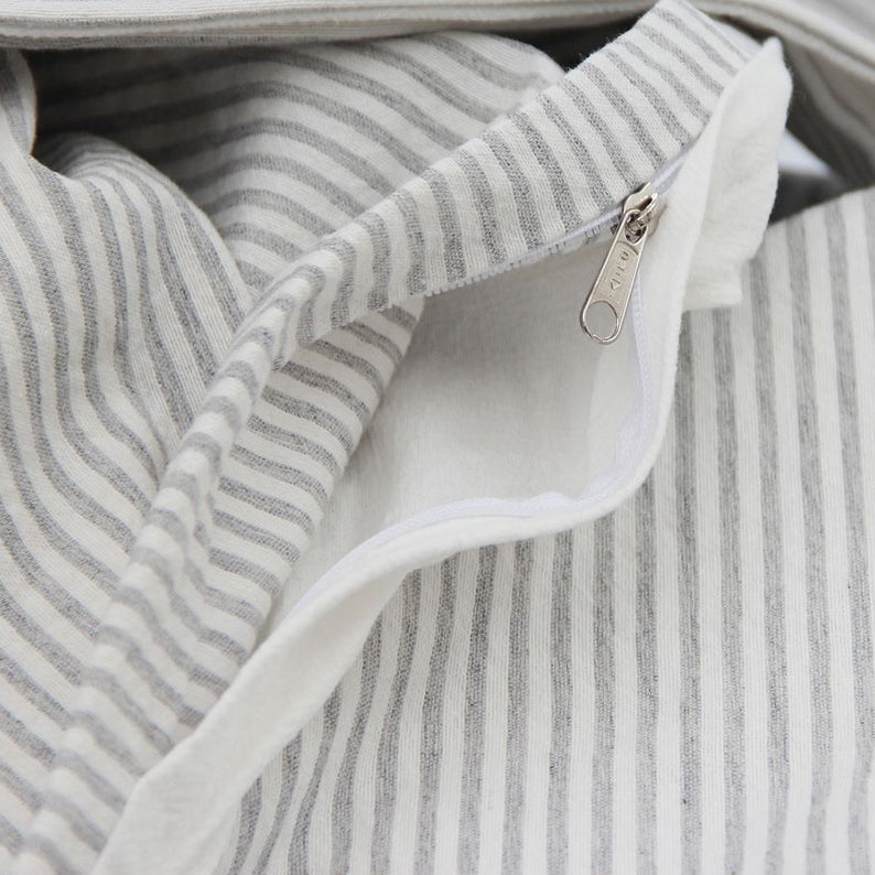 Funda de Edredón Queen Tusor Full Stripes Gray