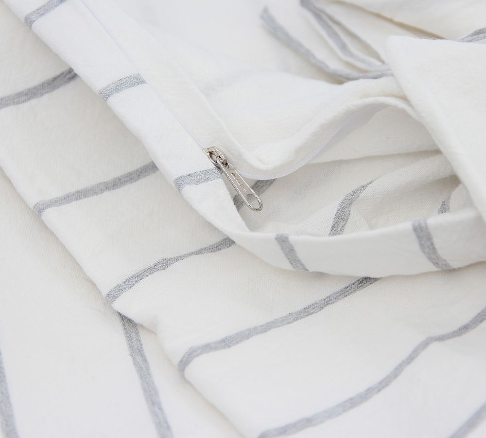 Funda de Edredón King Tusor Stripes Gray