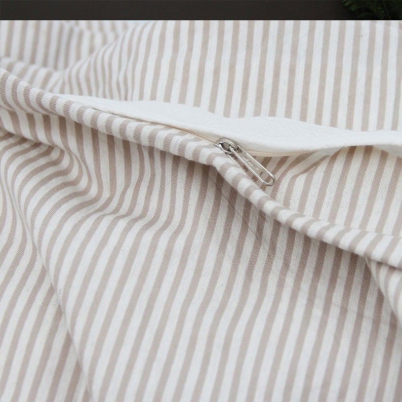 Funda de Edredón Super King Tusor Full Stripes Beige