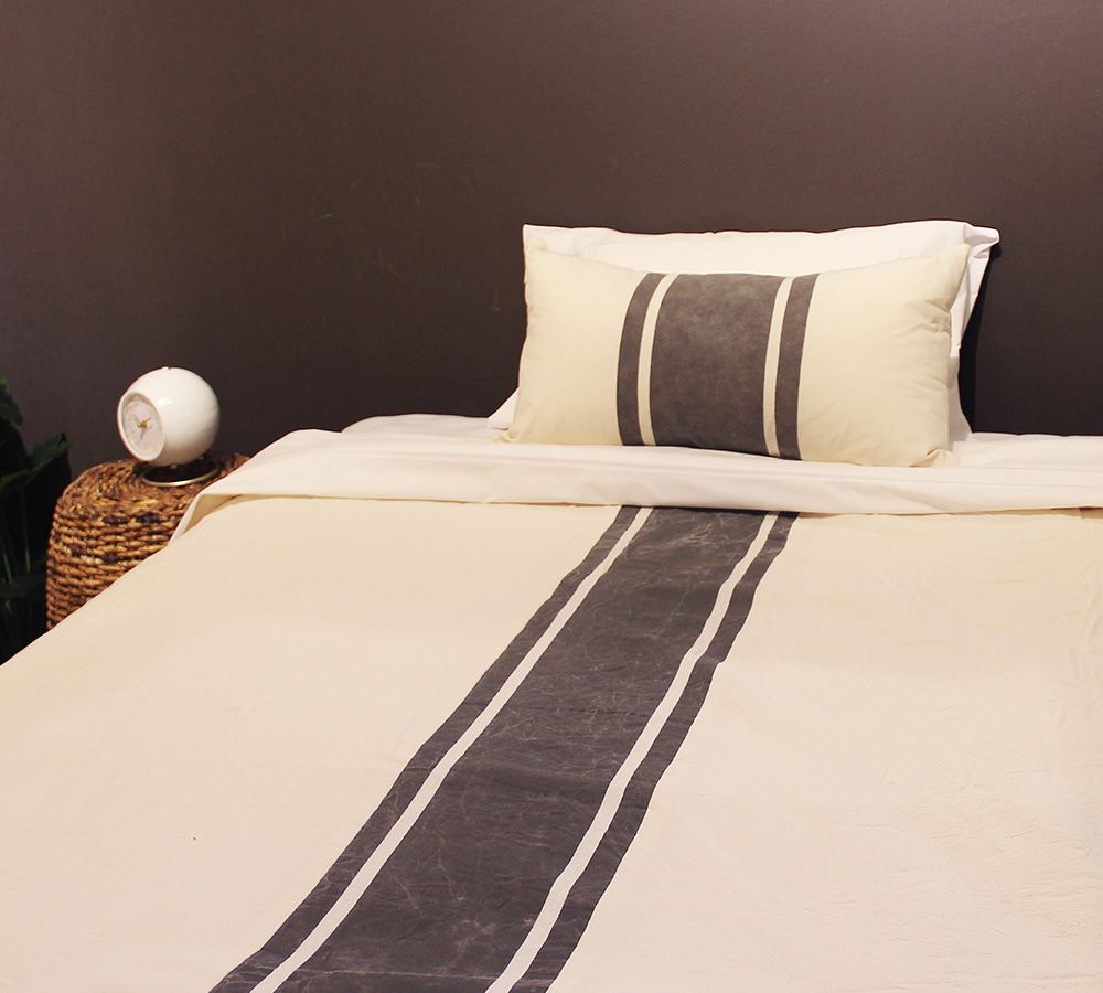 Acolchado Pintado Twin Tusor Gris