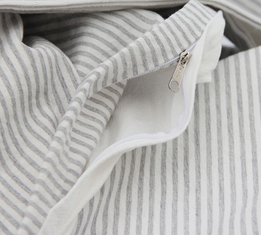 Funda de Edredon Twin Full Stripes Gray