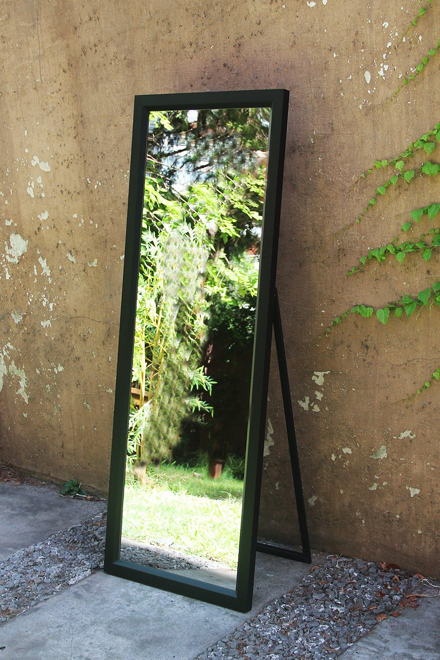 Espejo de Pie Negro 1,62 x 60 Cm