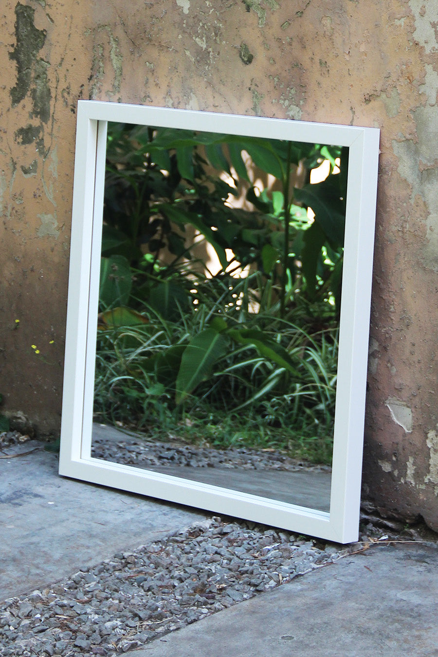 Espejo Taco Blanco 79 x 79 Cm