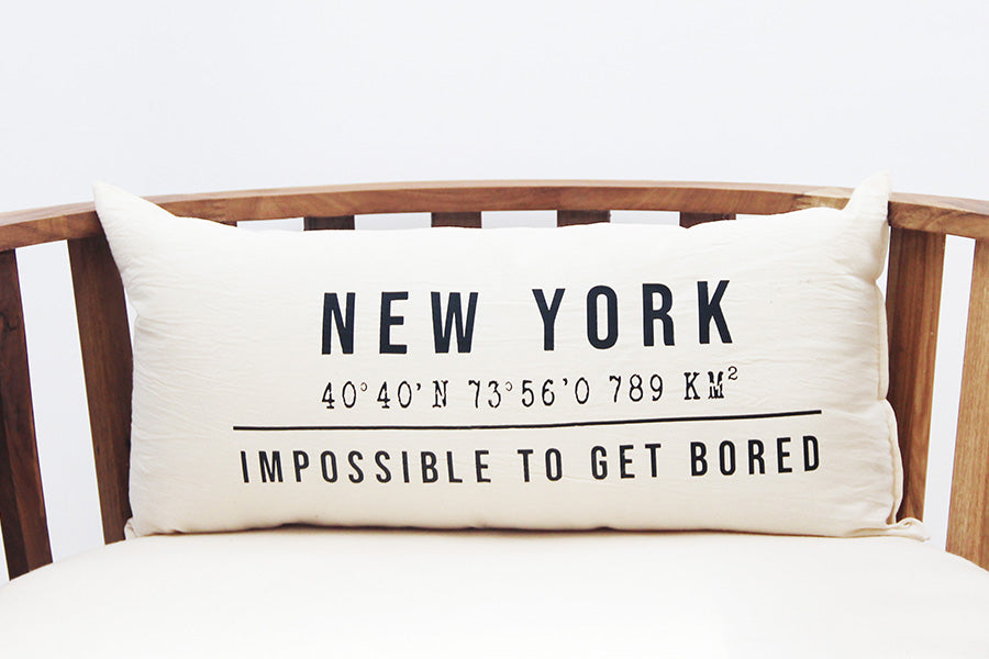 Almohadón New York 30x60 cm Crudo