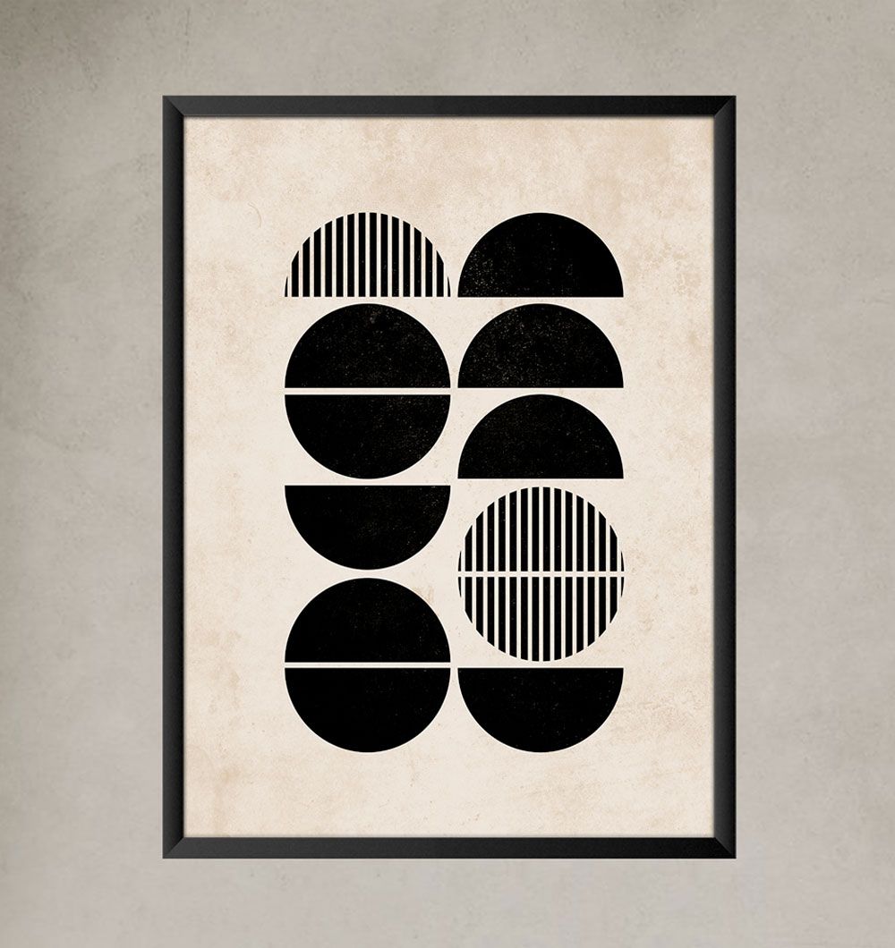 Cuadro Multimundo 60x45 cm Marco Negro