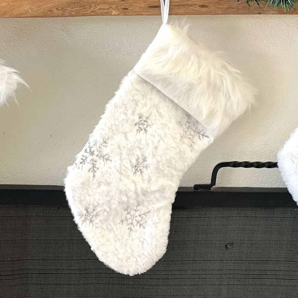 Bota Snowflakes White