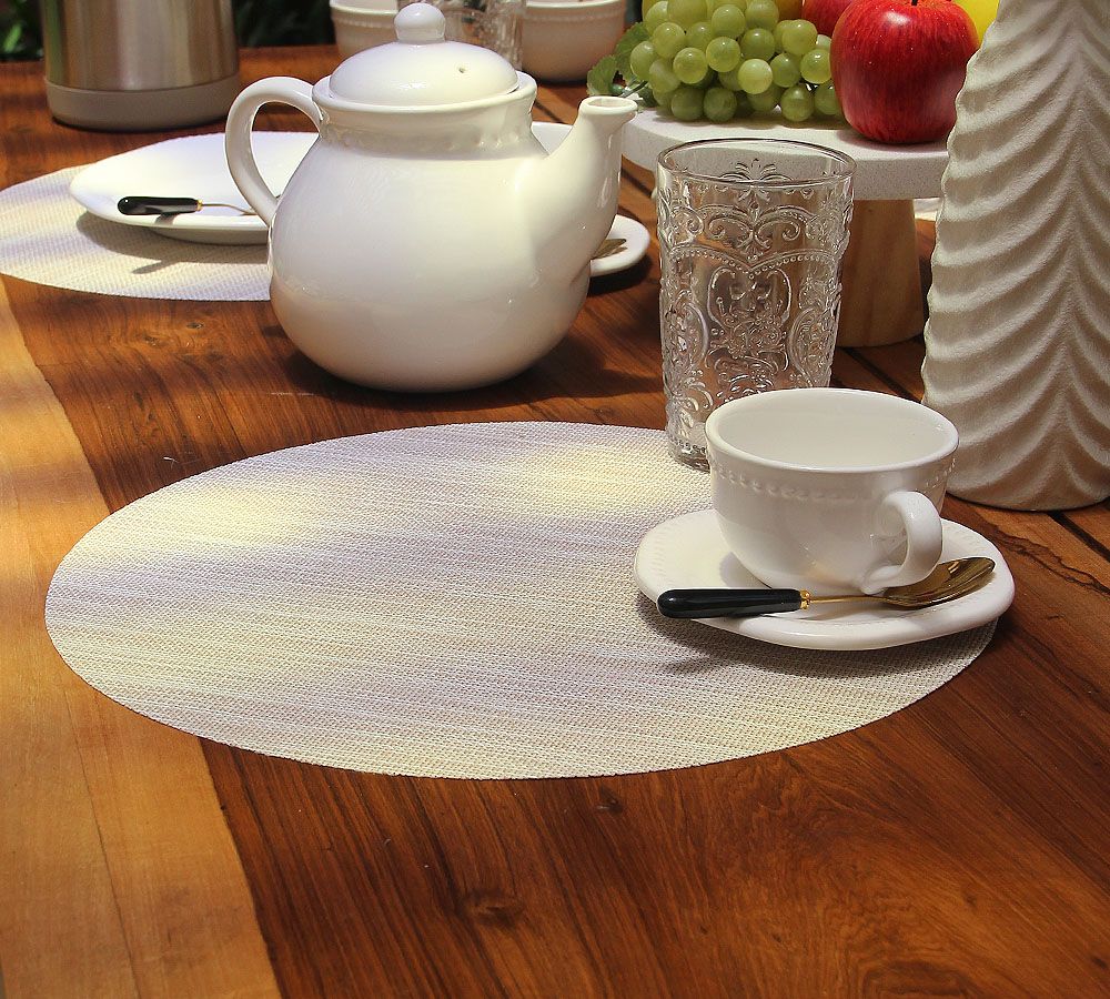 Individual Rafia Redondo Beige 38 cm