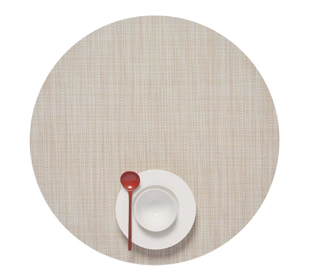 Individual Rafia Redondo Beige 38 cm