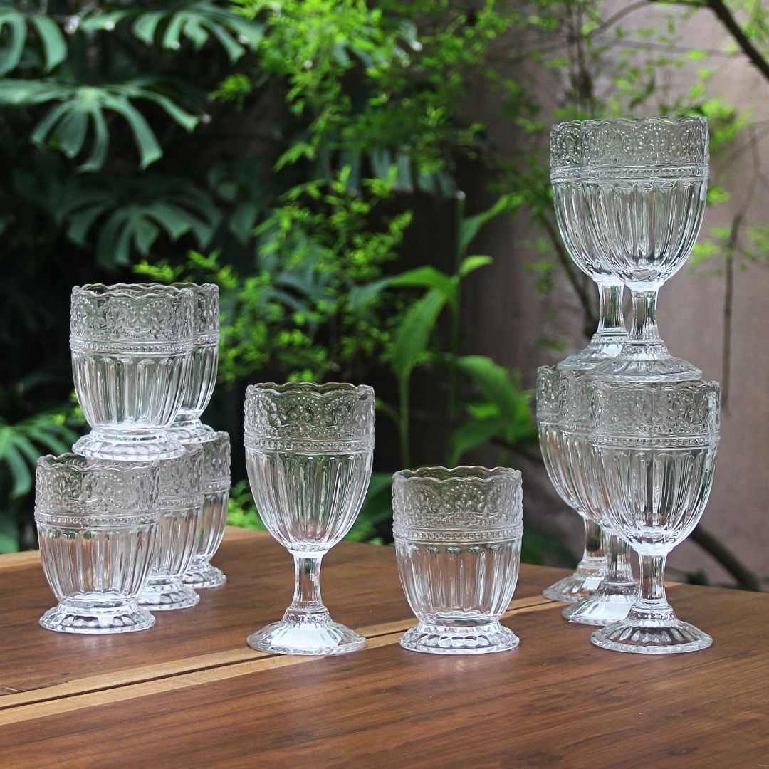 Juego 6 Vasos 6 Copas Versalles
