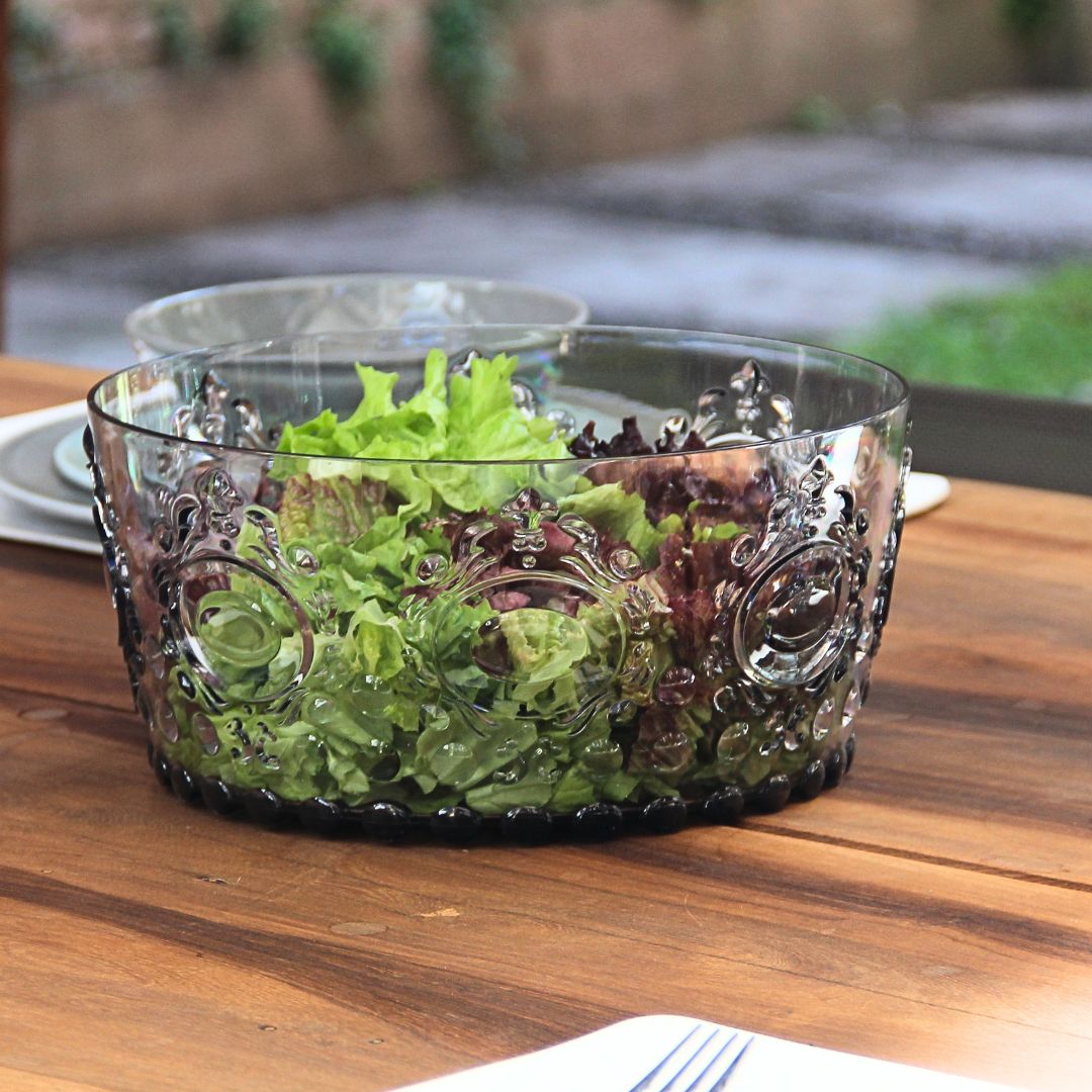 Pack 1 Jarra + 4 Vasos + Ensaladera Imperial Smoky