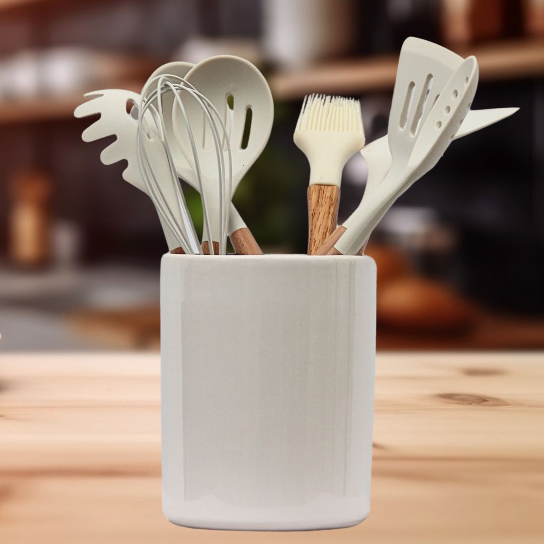 Pack 8 Utensilios Blancos Premiun