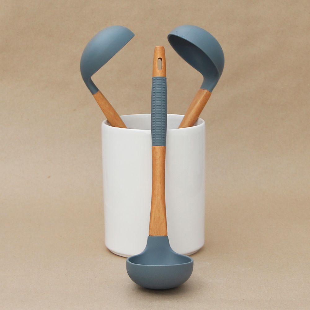 Cuchara de Silicona Premium Gris 31cm