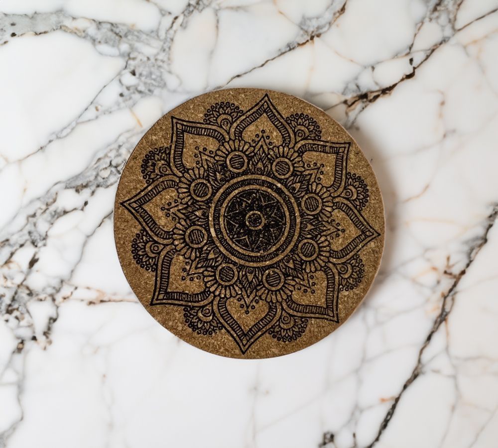 Set x 6 Apoyavasos mandala Nordiko 10 cm