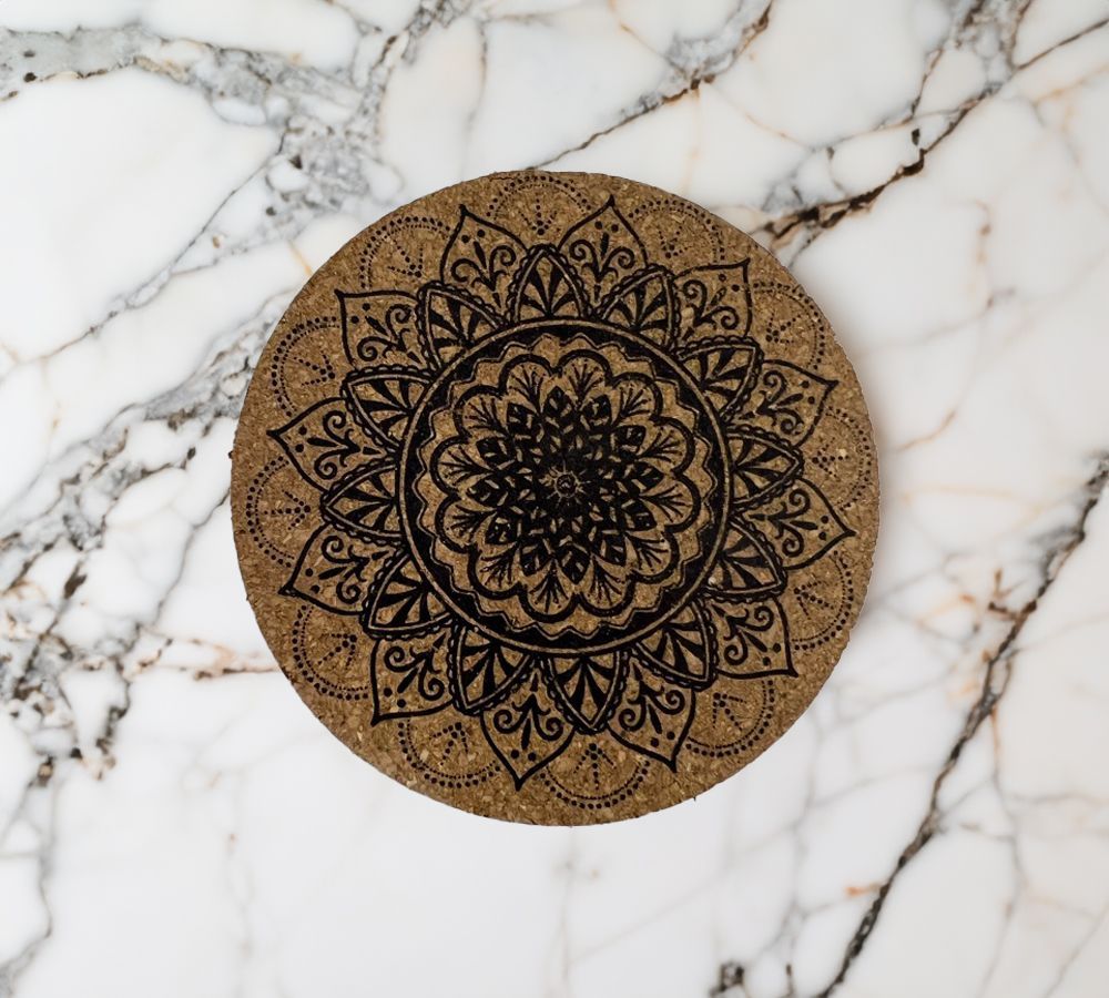 Set x 6 Apoyavasos Mandala 10 cm