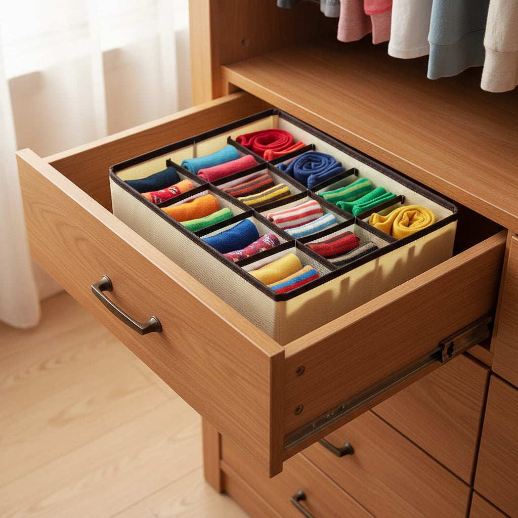 Organizador Beige 30 x 30 x 10 Cm