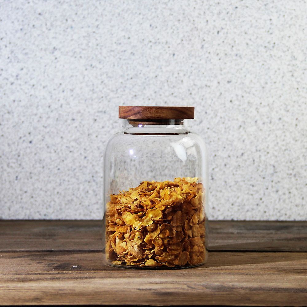 Frasco Vidrio Wood 1800 ml