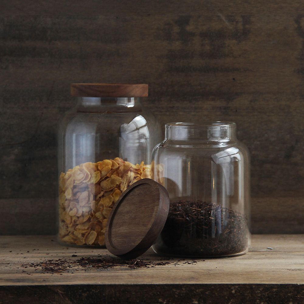 Frasco Vidrio Wood 2800 ml