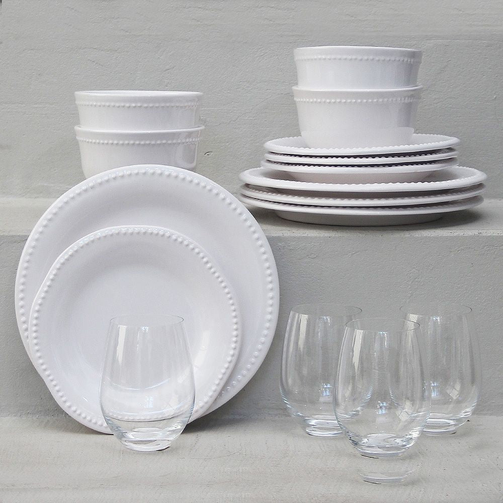 Juego 16 Piezas Queen Blanco / Modena