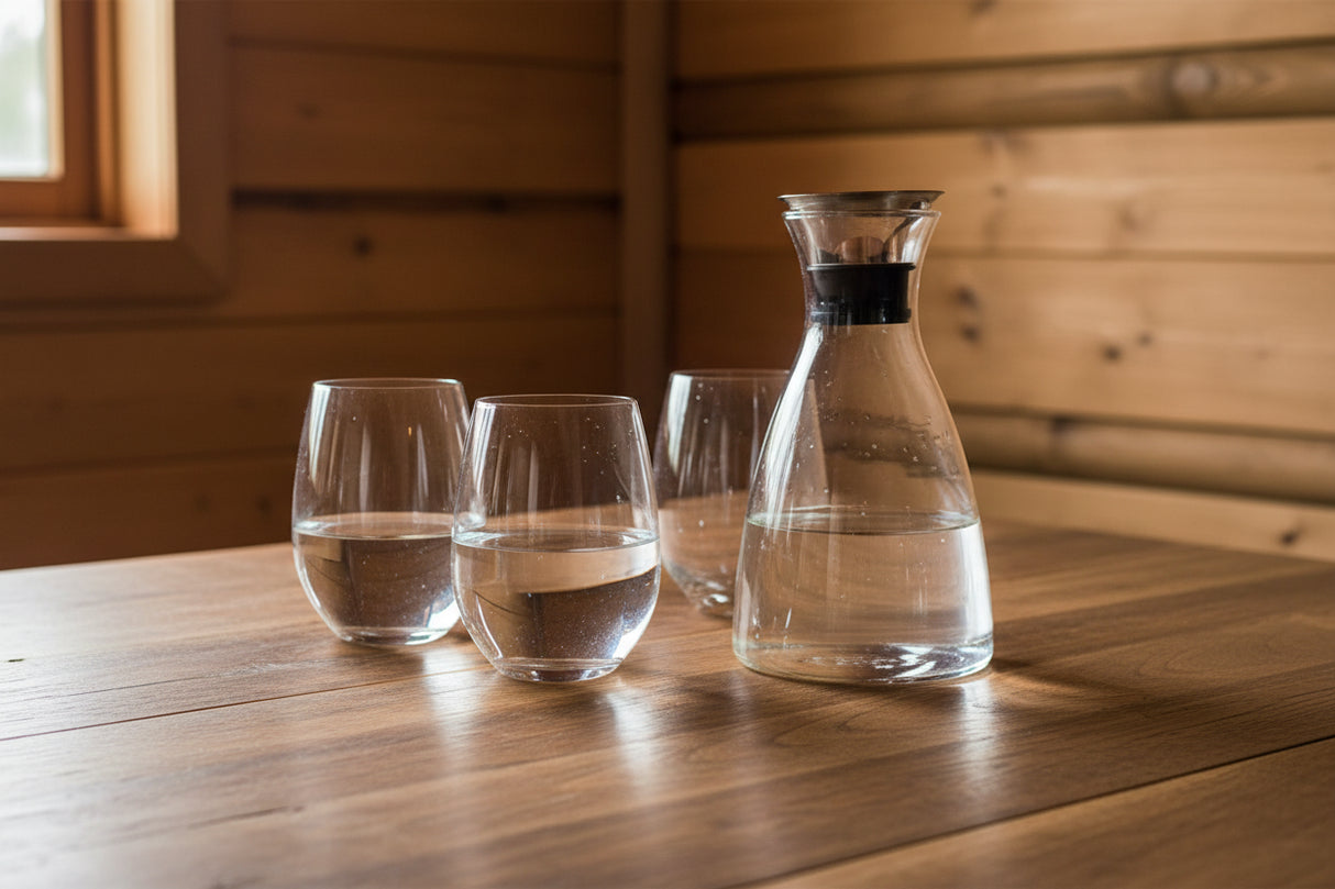 Set Jarra Vidrio Volterra + Vaso Modena