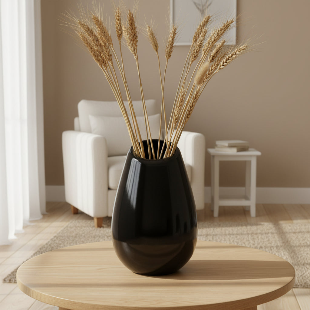 Florero Egg Negro