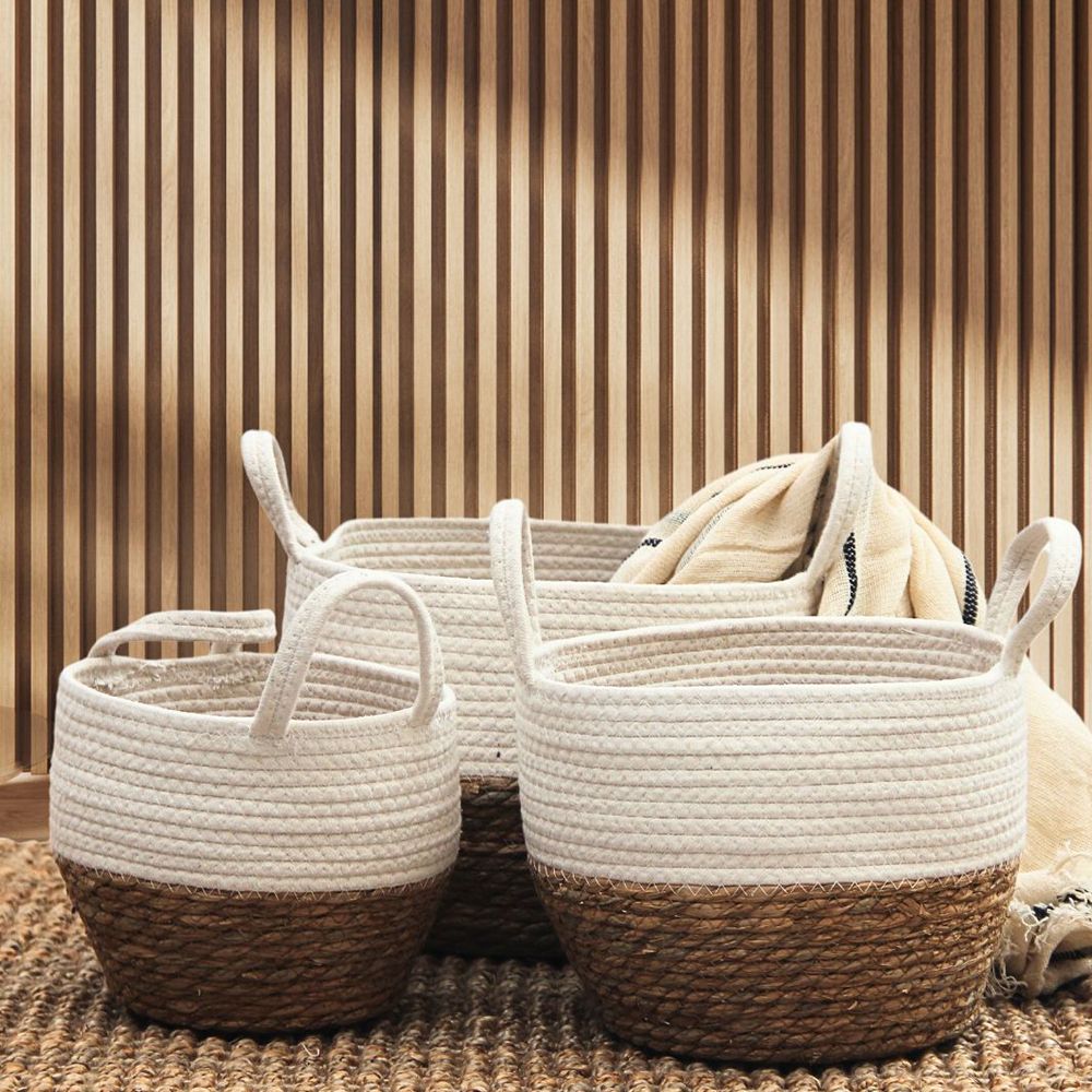 Set x 3 Canastos Paia