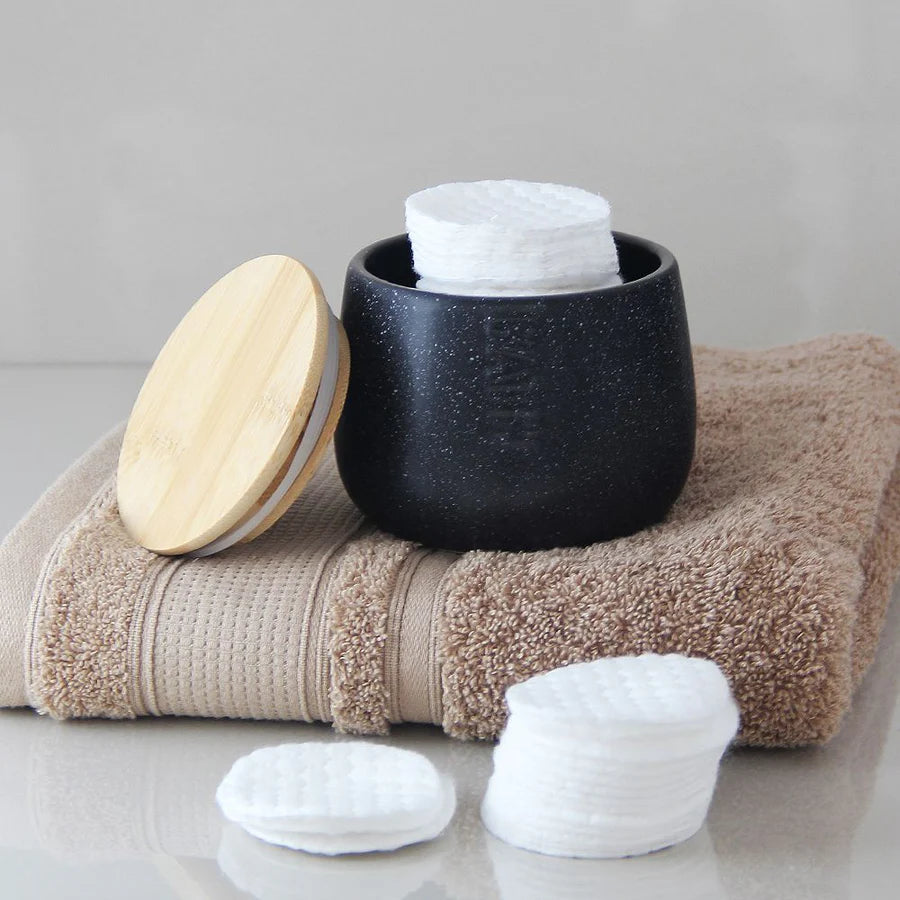 Pack 2 Piezas Bandeja Cosenza/Porta Algodón Cosenza Negro